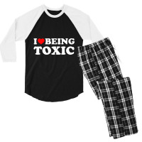 I Love Being Toxic Premium T Shirt Men's 3/4 Sleeve Pajama Set | Artistshot