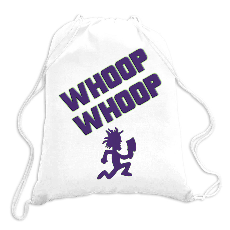 Juggalette Icp Whoop Whoop Hatchet Man Vibrant Col Drawstring Bags by tahon | Artistshot