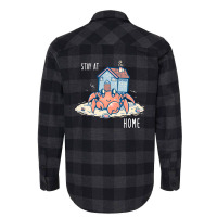 Stay At Home Hermit Crab Flannel Shirt | Artistshot