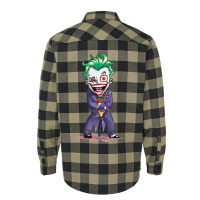 Joker (dc)  (low Poly Abstract) Fanart (zoomout Effect) Flannel Shirt | Artistshot