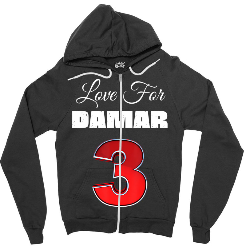 Love For Damar 3 Shirt Damar We Are With You Damar Zipper Hoodie by tahon | Artistshot