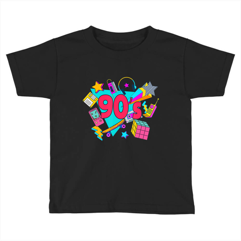 Funny 90s Costume Theme Party 90s Outfit Party Coo Toddler T-shirt | Artistshot