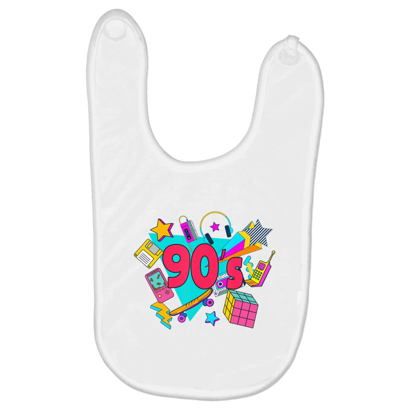 Funny 90s Costume Theme Party 90s Outfit Party Coo Baby Bibs | Artistshot