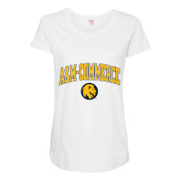 Texas A&m Commerce Lions Arch Over Officially Lice Maternity Scoop Neck T-shirt | Artistshot