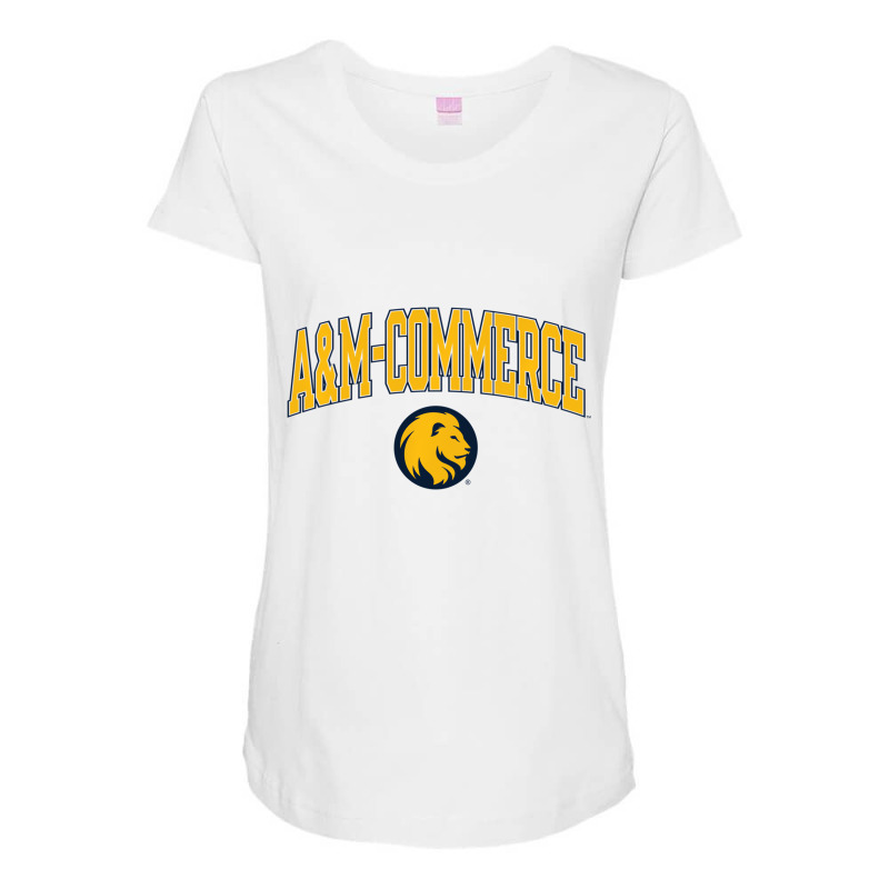 Texas A&m Commerce Lions Arch Over Officially Lice Maternity Scoop Neck T-shirt by simonne | Artistshot