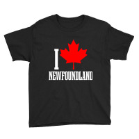 Newfoundland Canada Maple Leaf Canadian Flag Pride Youth Tee | Artistshot