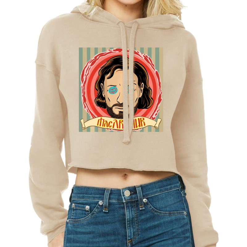 Macarthur   Hypnotic Eyes Pullover Hoodie Cropped Hoodie by golphin | Artistshot