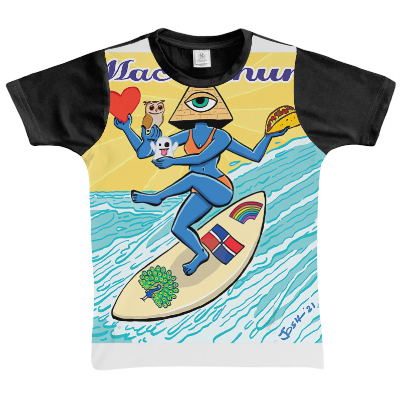 Macarthur   Surfing Pyramid Text Goddess T Shirt Graphic Youth T-shirt | Artistshot