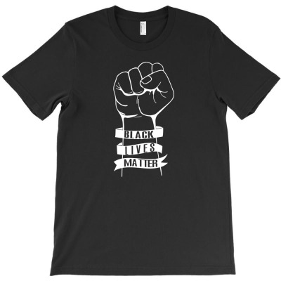 Blm T Shirt - Distressed Black Lives Matter T-shirt T-shirt Designed By Hung Pham
