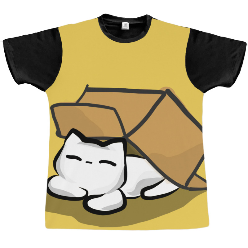 Cat And Cardboard Cool Graphic T-shirt by nurlukazeza0 | Artistshot