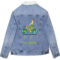 Eco Friendly Stars Unisex Sherpa-lined Denim Jacket | Artistshot