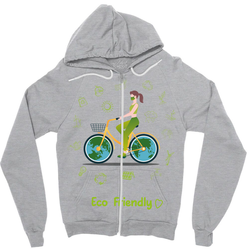 Eco Friendly Stars Zipper Hoodie | Artistshot