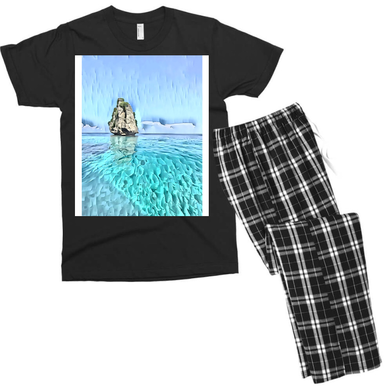 The Majestic Shoreline Seaside Art Men's T-shirt Pajama Set | Artistshot