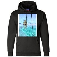 The Majestic Shoreline Seaside Art Champion Hoodie | Artistshot