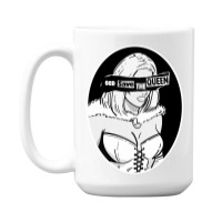 God Save The White Queen Quote 15 Oz Coffee Mug | Artistshot