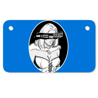 God Save The White Queen Quote Motorcycle License Plate | Artistshot