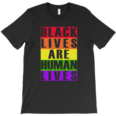 Black Lives Are Human Lives T Shirt Blm T-shirt Designed By Hung Pham