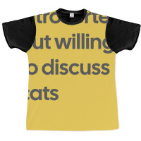 Lets Talk Cats Tumblr Graphic T-shirt | Artistshot