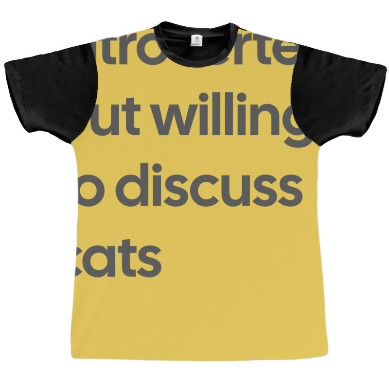 Lets Talk Cats Tumblr Graphic T-shirt | Artistshot