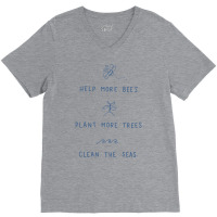 Save The Bees Nature V-neck Tee | Artistshot