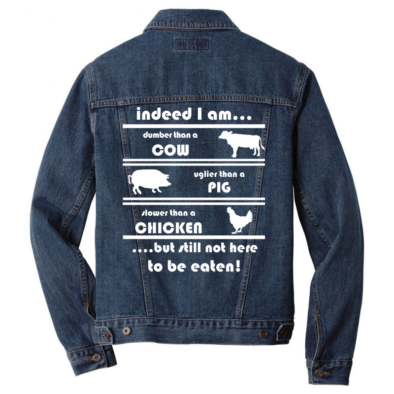 Vegetarian Vegan Healthy Food Environment Gift Men Denim Jacket | Artistshot