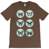 Vintage Butterflies Mega Sticker Pack Blue Retro S T-shirt | Artistshot