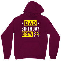 Dad Birthday Crew Funny Construction Matching Birt Unisex Hoodie | Artistshot