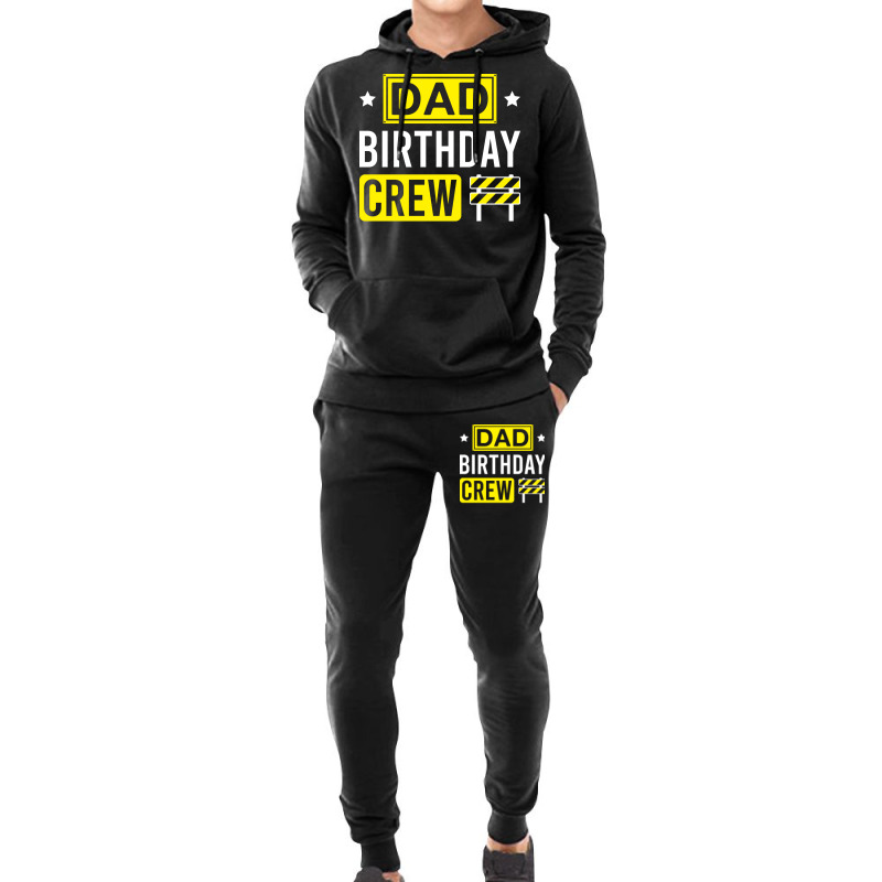 Dad Birthday Crew Funny Construction Matching Birt Hoodie & Jogger set by brosigwetiel | Artistshot