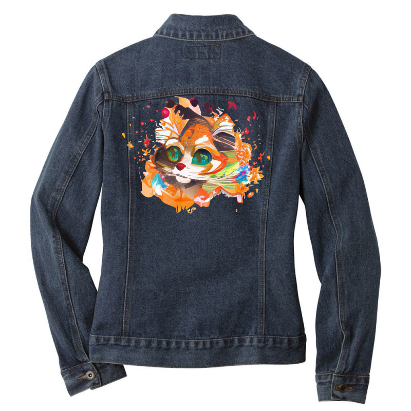 Nine Lives Summer Ladies Denim Jacket by nurlukazeza0 | Artistshot