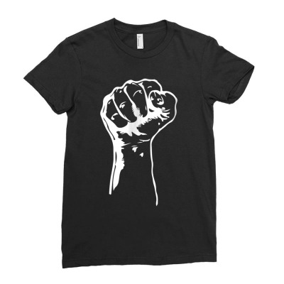 Civil Rights Equality Freedom Justice Fist Tshirt Blm Power Ladies Fitted T-shirt Designed By Conco335@gmail.com