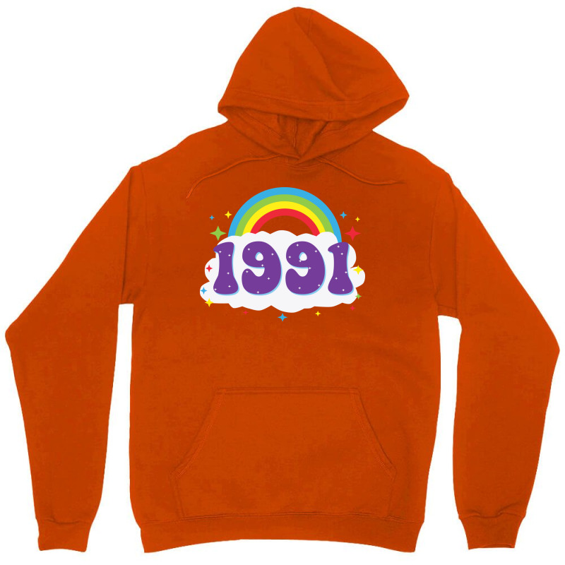 Rainbow 1991 Birthday  70s Unisex Hoodie | Artistshot