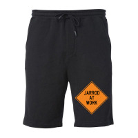 Jarrod At Work Funny Warning Sign Travel Fleece Short | Artistshot