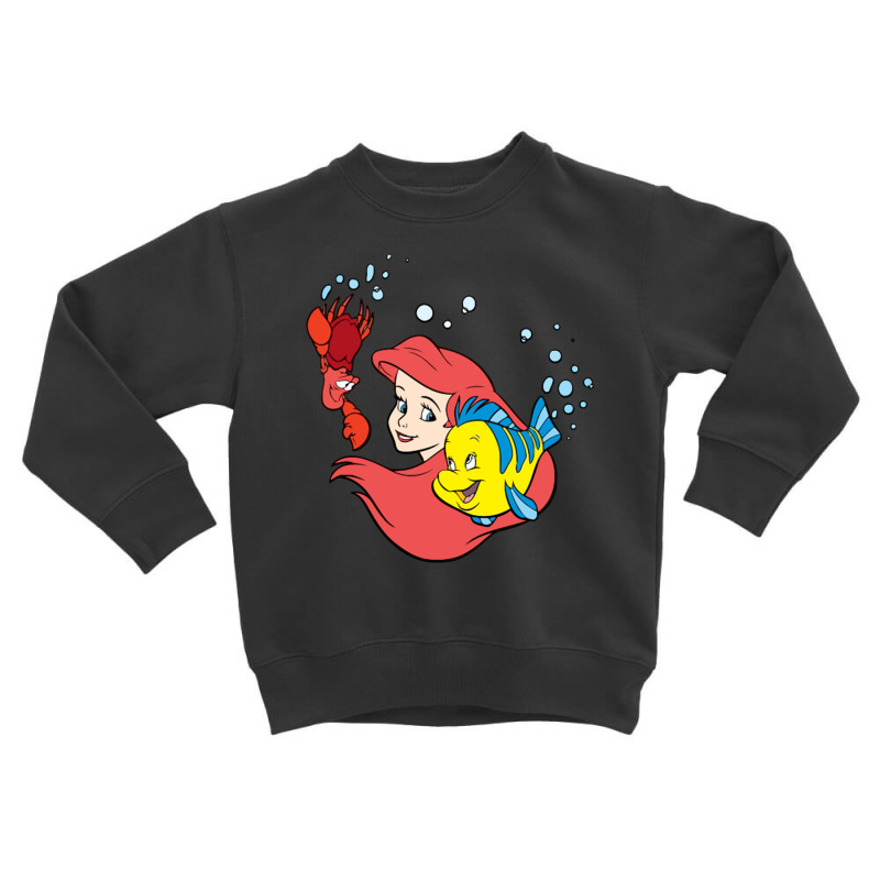 Ariel, Sebastian Toddler Sweatshirt | Artistshot