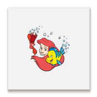 Ariel, Sebastian Metal Print Square | Artistshot