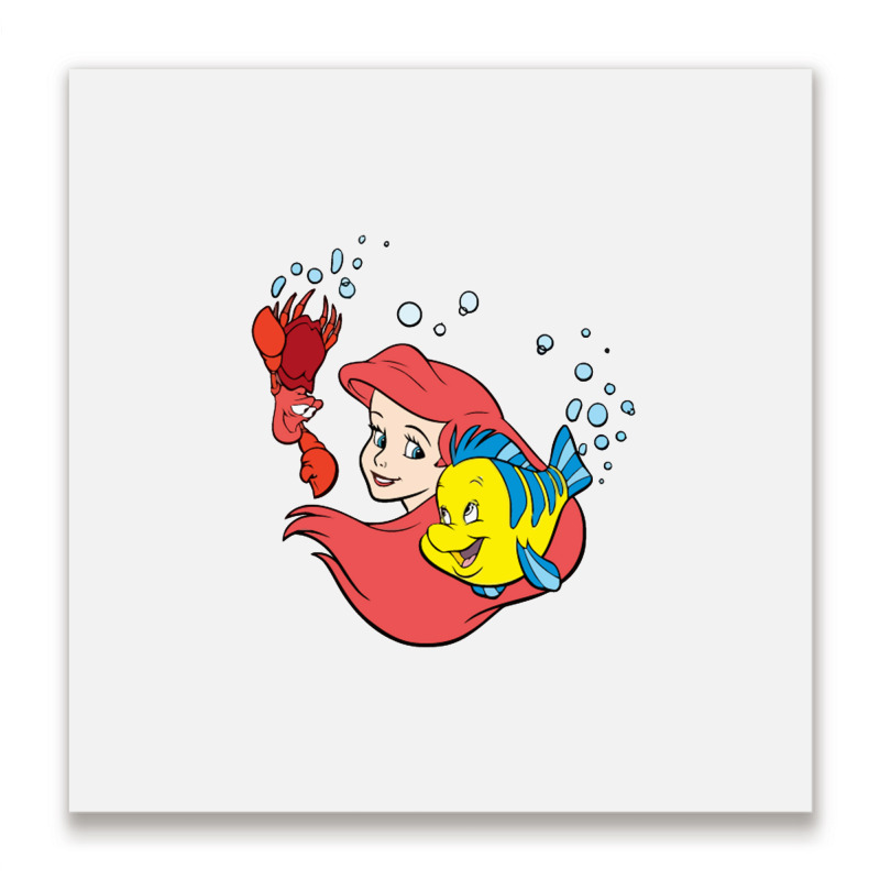 Ariel, Sebastian Metal Print Square | Artistshot