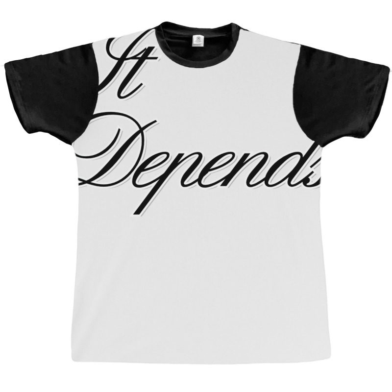 It Depends 80s Graphic T-shirt | Artistshot