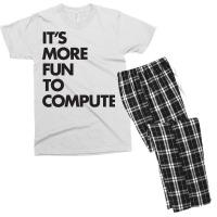 Its More Fun To Compute Green Men's T-shirt Pajama Set | Artistshot