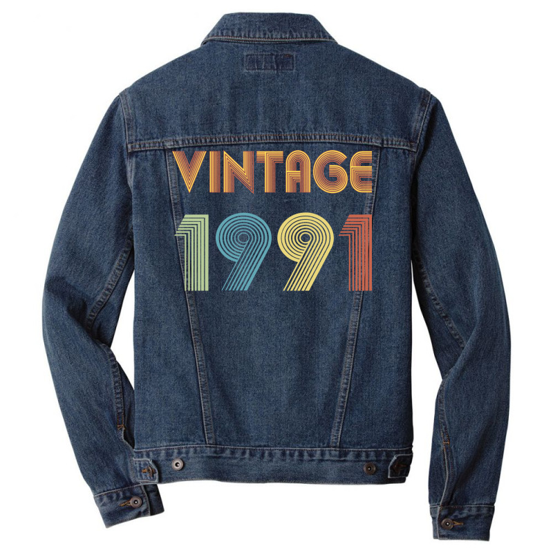 Vintage Modern 1991 Trending Men Denim Jacket by azawadfedinx | Artistshot