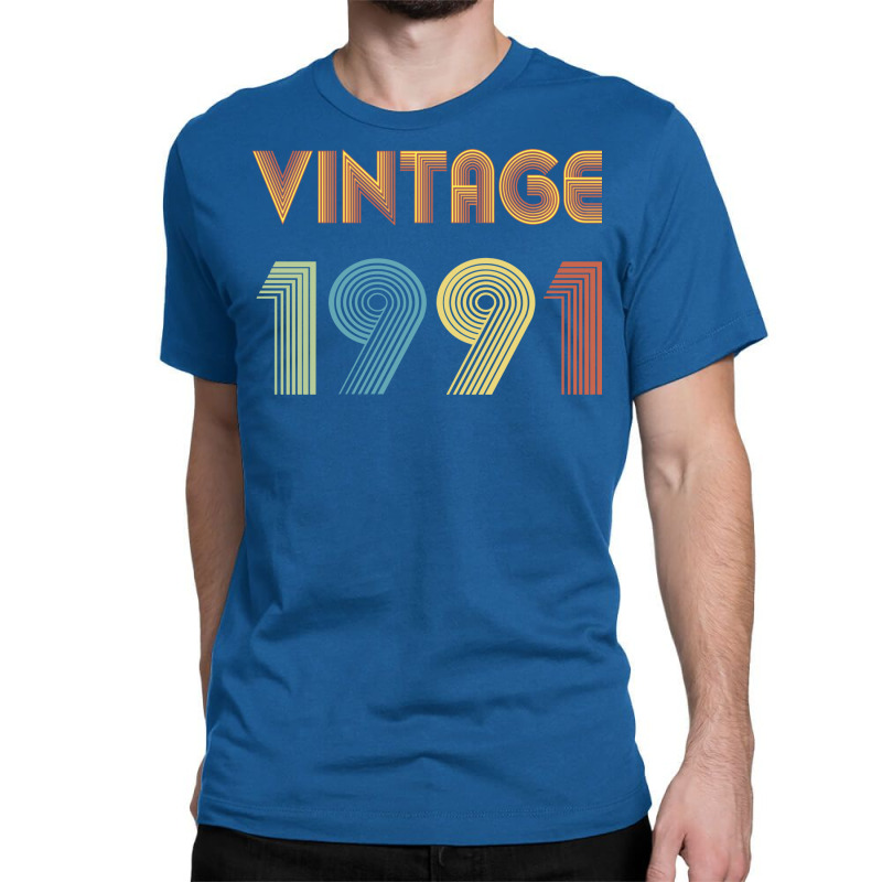 Vintage Modern 1991 Trending Classic T-shirt by azawadfedinx | Artistshot