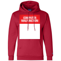 Computer Malfunction Hipster Champion Hoodie | Artistshot