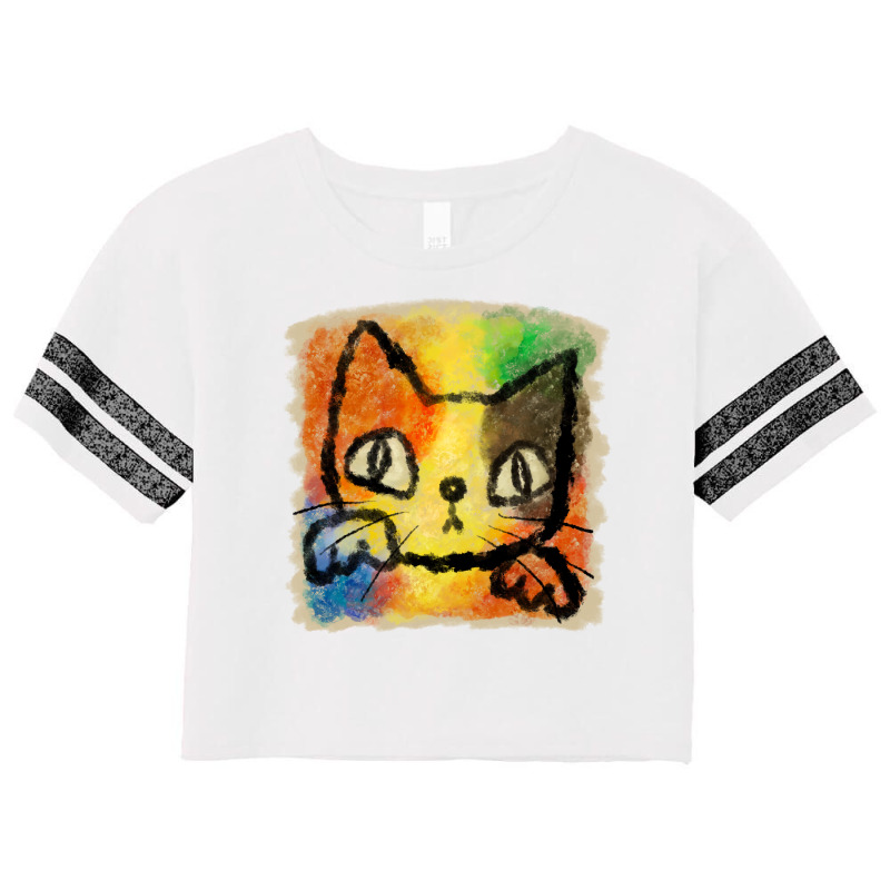 Tortoiseshell Cat Punch Aesthetic Scorecard Crop Tee by turynobarfox | Artistshot