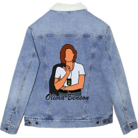 Olivia Detective Benson Unisex Sherpa-lined Denim Jacket | Artistshot