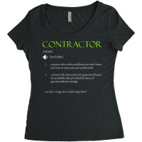 Contractor Definition Design Trending Women's Triblend Scoop T-shirt | Artistshot