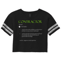 Contractor Definition Design Trending Scorecard Crop Tee | Artistshot