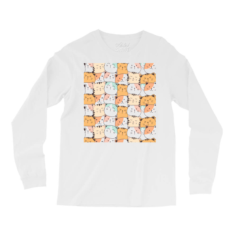 Life Is More Beautiful With The Cats Girl Long Sleeve Shirts by noonxrsbj4 | Artistshot