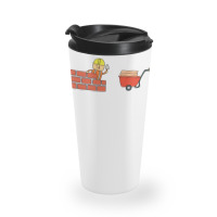 Kids Drawing Vector Illustration Of Construction W Travel Mug | Artistshot