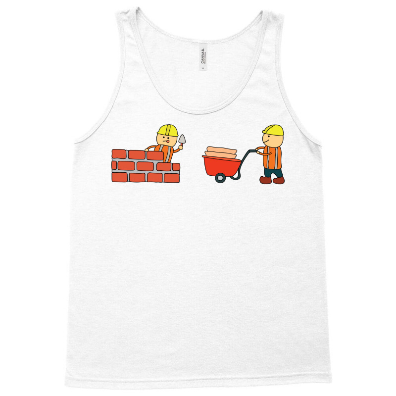 Kids Drawing Vector Illustration Of Construction W Tank Top | Artistshot