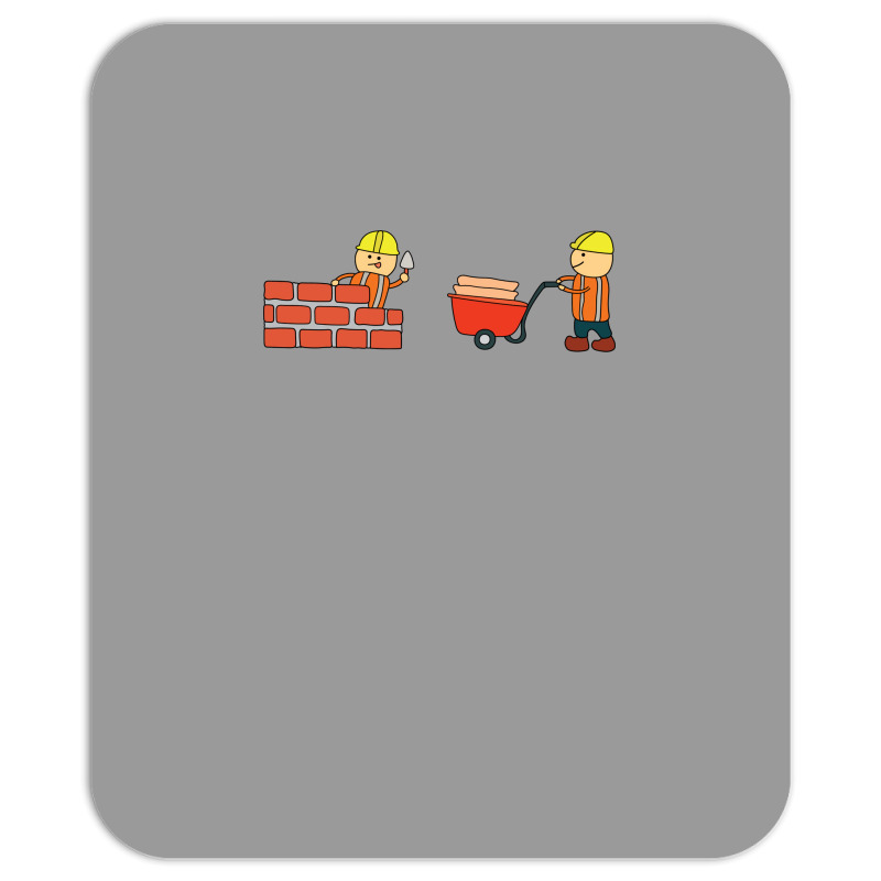 Kids Drawing Vector Illustration Of Construction W Mousepad | Artistshot