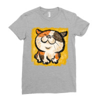 Tortoiseshell Cat Happy Retro Ladies Fitted T-shirt | Artistshot