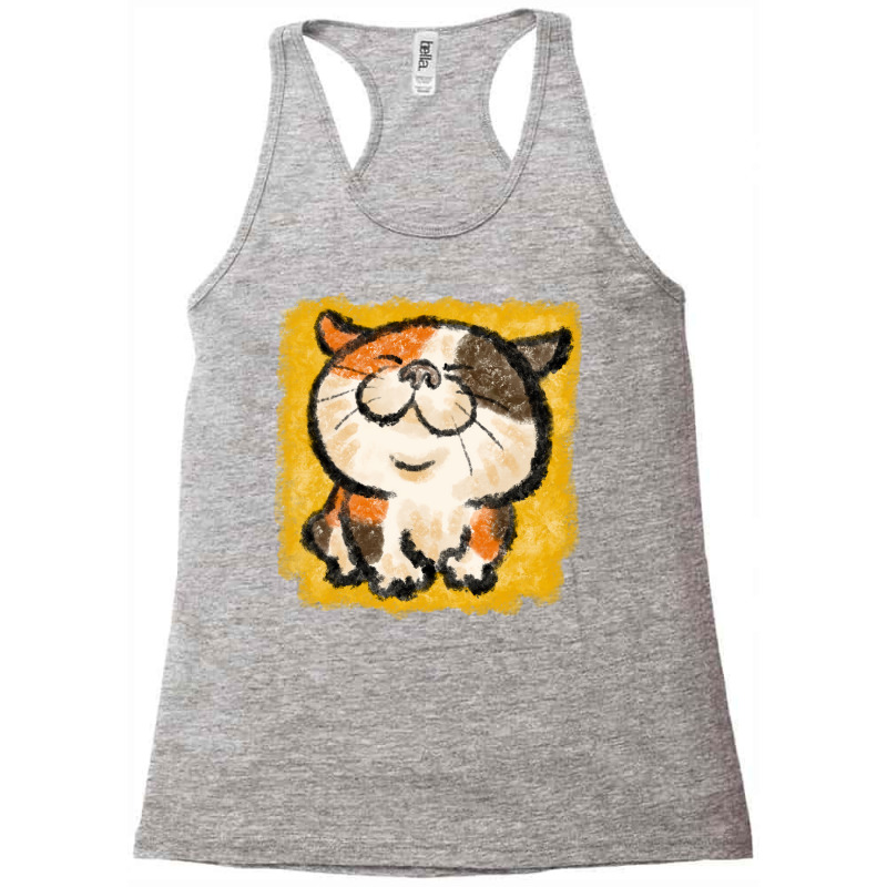 Tortoiseshell Cat Happy Retro Racerback Tank by naldasalgut3 | Artistshot